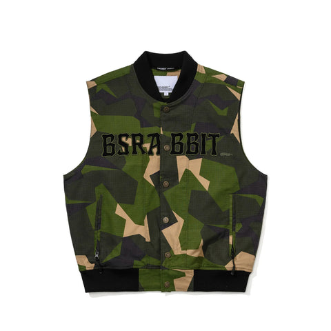 BSRabbit Cotton Twill 1oz Insulated Retro Vest Camo