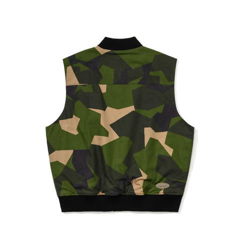 BSRabbit Cotton Twill 1oz Insulated Retro Vest Camo