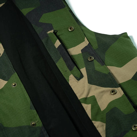 BSRabbit Cotton Twill 1oz Insulated Retro Vest Camo