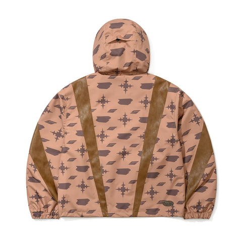 BSRabbit Js Cut Panel Hooded Jacket Brown