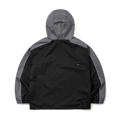 BSRabbit Light Weight Reflective Line Hooded Jacket Black