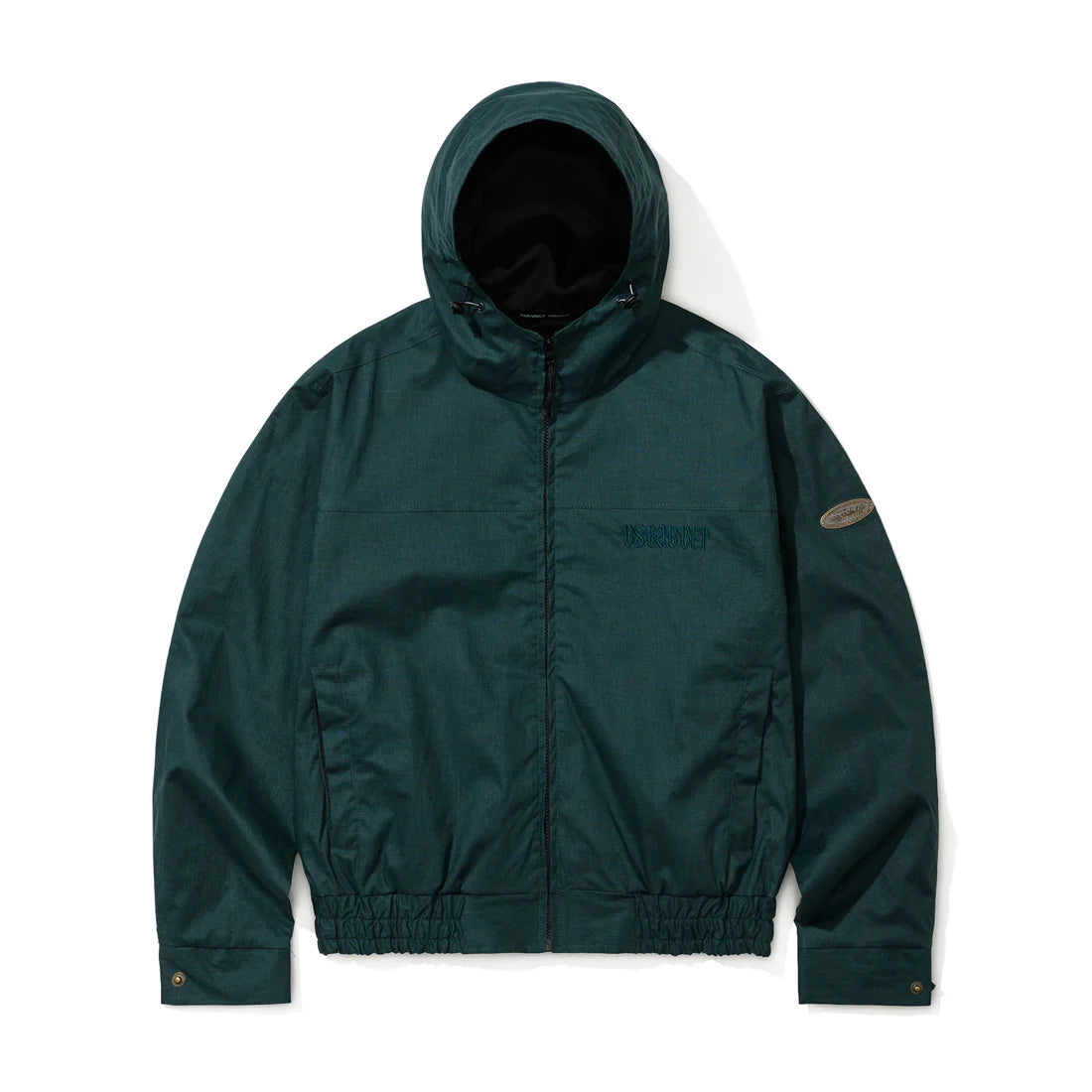 BSRabbit Rustic Charm Linen Hooded Jacket Green