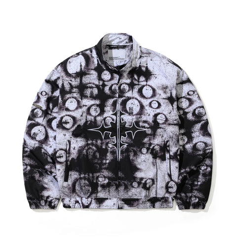 BSRabbit Js Lunar Star Hn Track Jacket Sprayed White