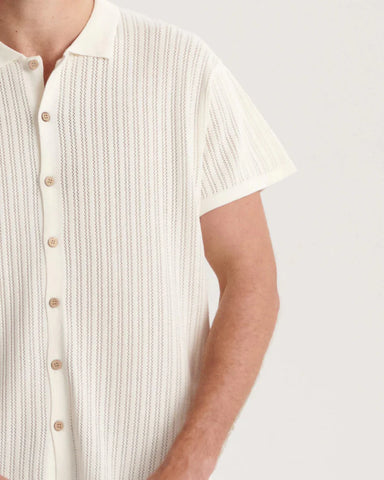 Critical Slde Access Knit Shirt - Ecru