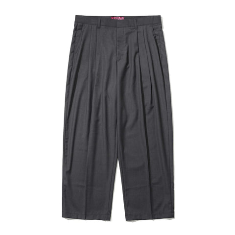BSRABBIT Twotuck Wide Slacks Gray