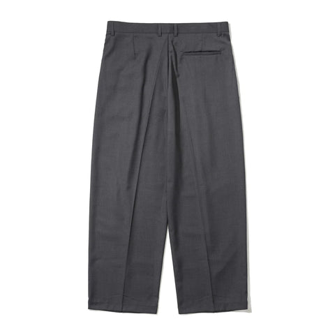 BSRABBIT Twotuck Wide Slacks Gray