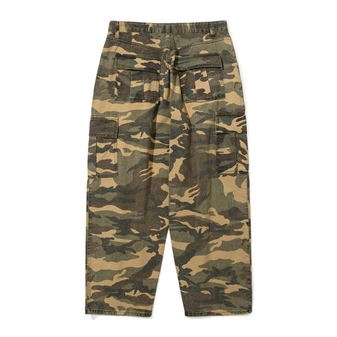 BSRABBIT Cargo Loose Fit Cotton Pants Woodland Camo