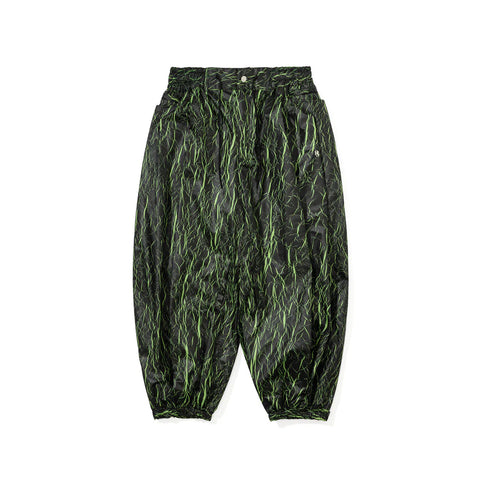 BSRabbit Dsxbs Side Zip 3L New Super Wide Ventilation Jogger Pants Black Green