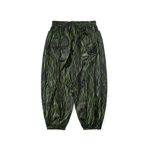 BSRabbit Dsxbs Side Zip 3L New Super Wide Ventilation Jogger Pants Black Green