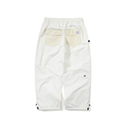BSRabbit Vertical Applique Super Wide Ventilation Pants Ivory