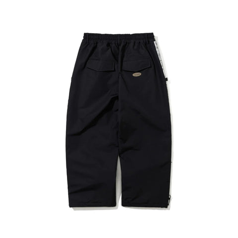 BSRabbit Aged Contrast Super Wide Ventilation Pants Black