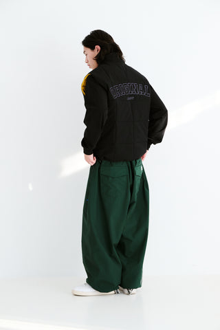 BS RABBIT REFINED SUPER WIDE VENTILATION PANTS DARK GREEN