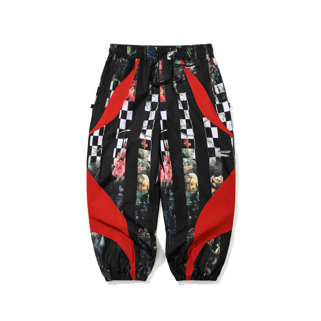 BSRabbit Bsrbt Sporty Super Wide Jogger Pants Checkered Bloom