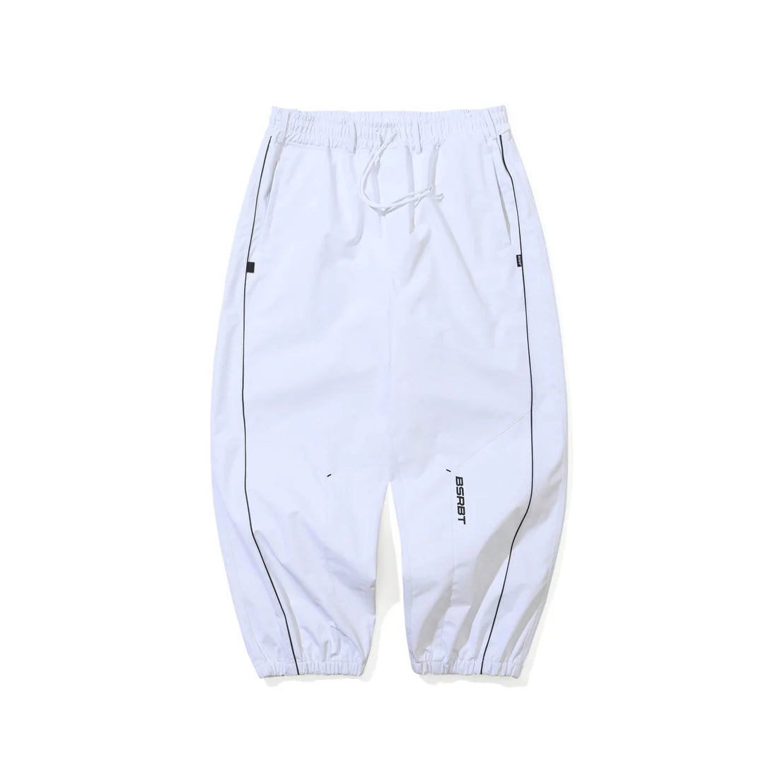 BSRabbit Stream Line 3L Super Wide Jogger Pants White