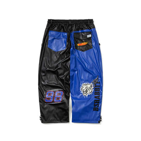 BSRabbit Bsrbt Blue Flame 98 Wide Ventilation Pants Black White