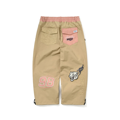 BSRabbit Bsrbt Pink Flame 98 Wide Ventilation Pants Pink Beige