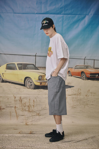 BS Rabbit Carpenter Loose Fit Shorts Gingham Check