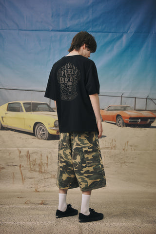 BS Rabbit Carpenter Loose Fit Shorts Woodland Camo