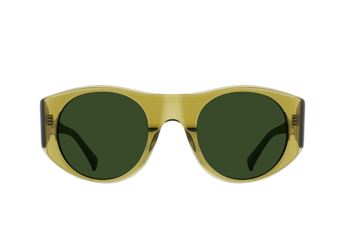 Radio Star - RAEN Unisex Sunglasses Transparent Green / Bottle Green