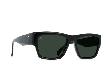 Rufio - RAEN Mens Sunglasses Recycled Black / Green Polarized