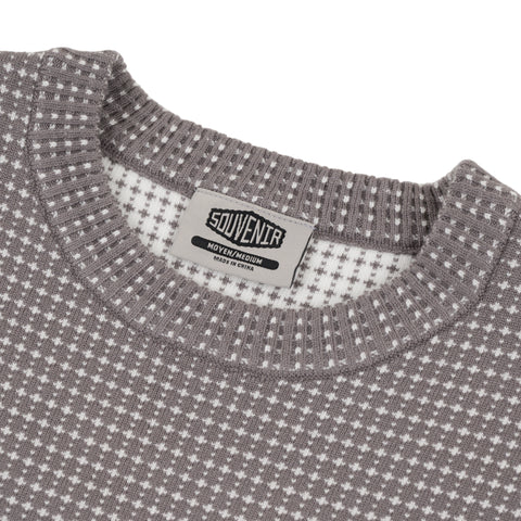Souvenir Jacquard Sweater - Cool Grey