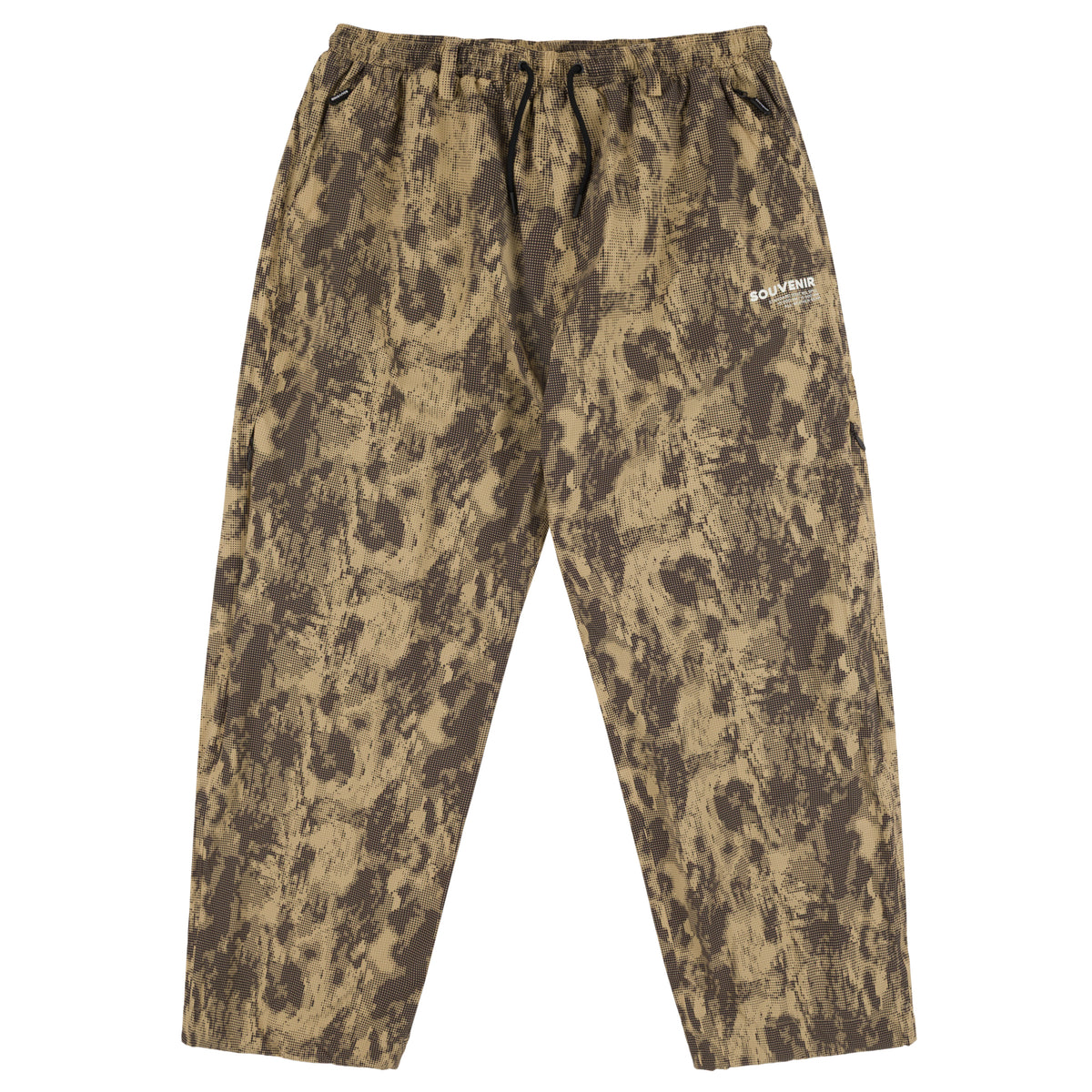 Souvenir Parachute Pant - Brown Blotch Print