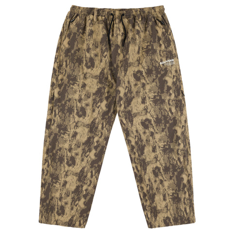 Souvenir Parachute Pant - Brown Blotch Print