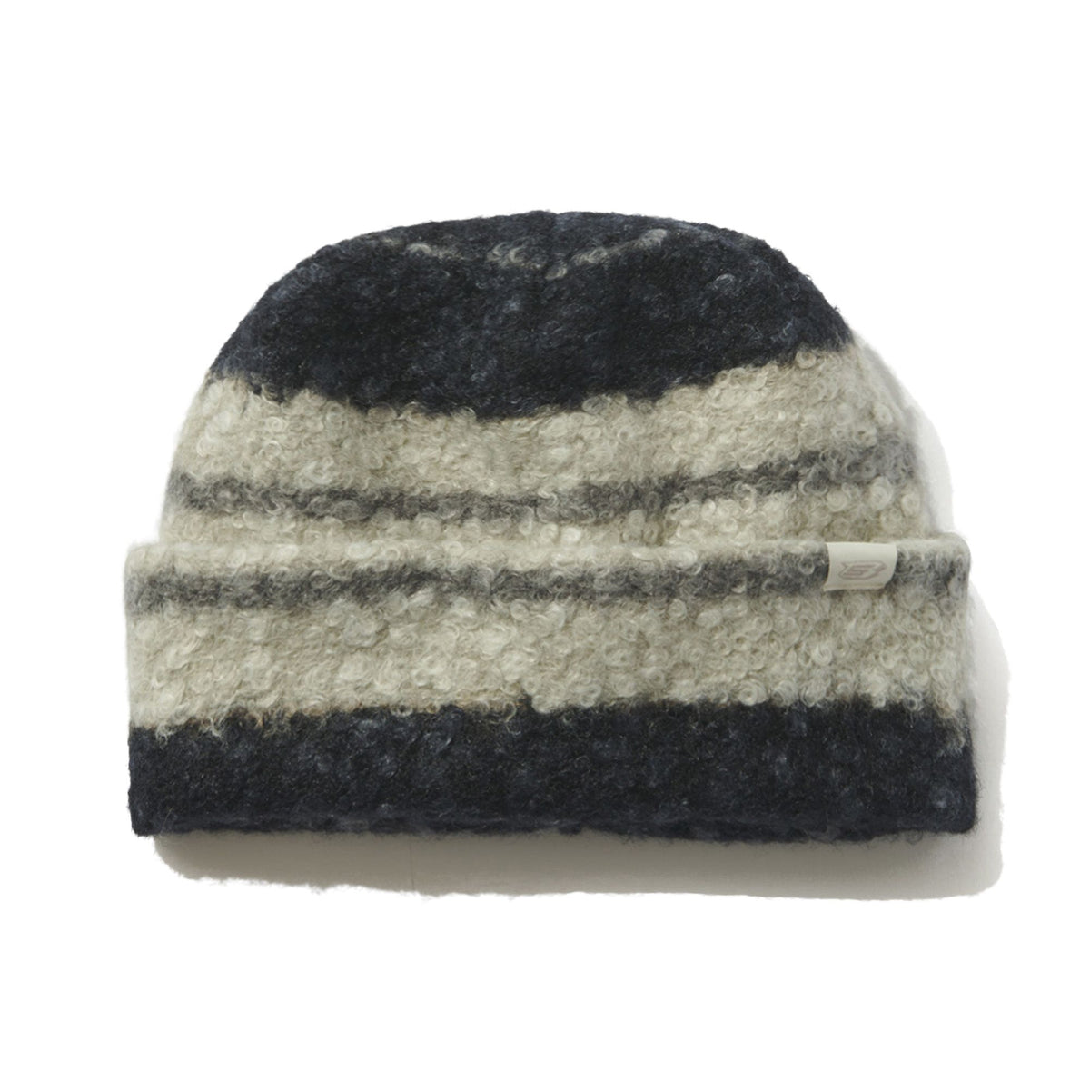 BSRABBIT SOFTLY BEANIE BLACK STRIPE