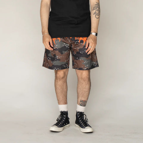 WELCOME BARB MESH SHORTS- TIMBER