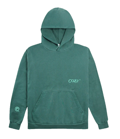 Cozy Lux Hoodie Washed Kelp