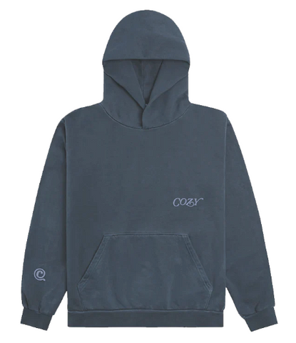 Cozy Lux Hoodie Washed Navy