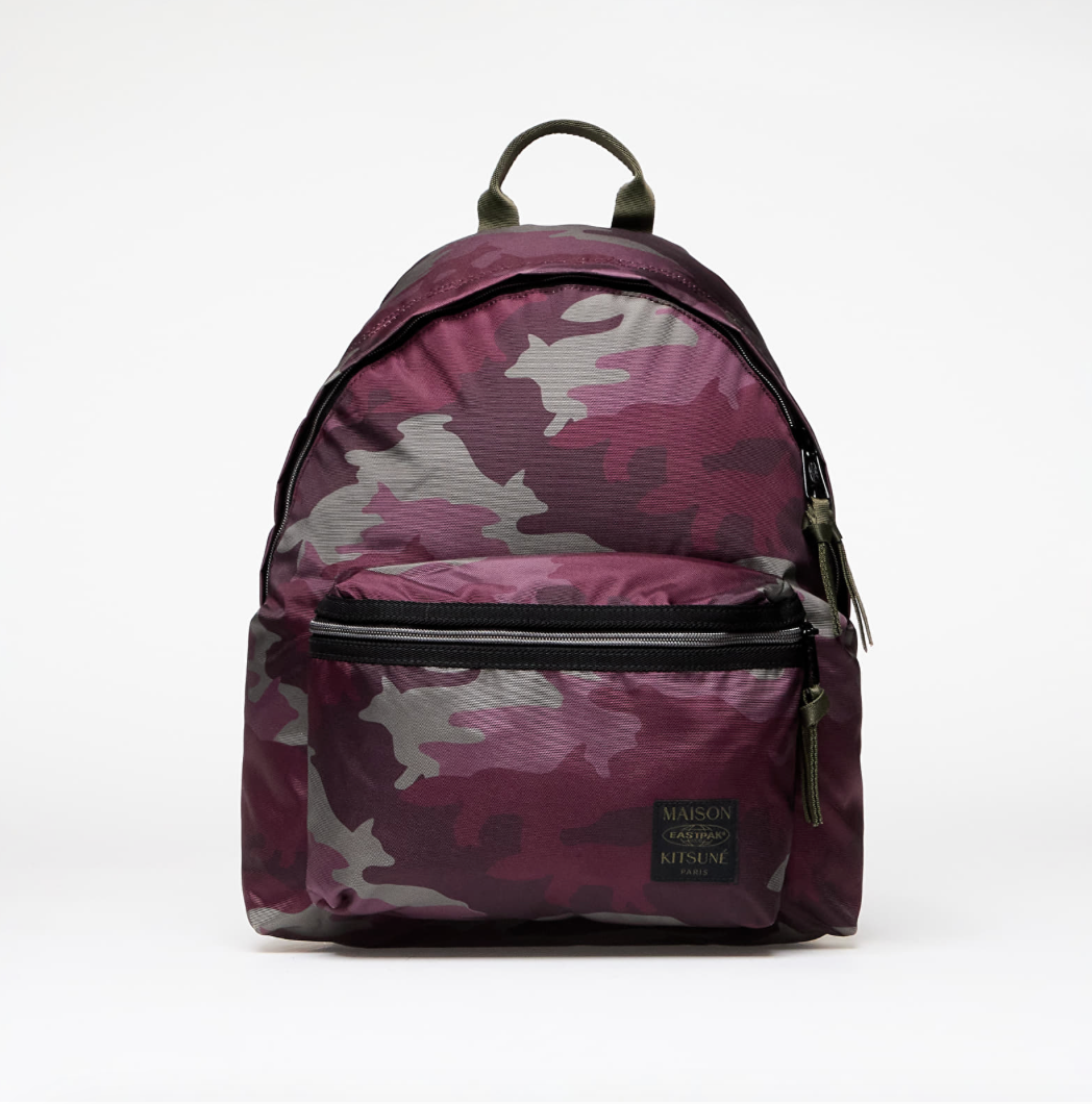 EASTPAK X MAISON KITSUNÉ PADDED BACKPACK MERLOT/CAMO – Donut EASTPAK X MAISON KITSUNÉ PADDED BACKPACK MERLOT/CAMO – Donut