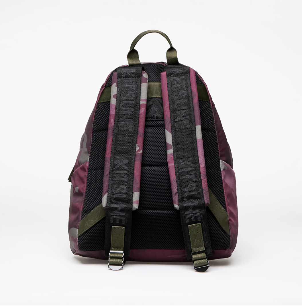 EASTPAK X MAISON KITSUNE PADDED BACKPACK MERLOT CAMO Donut Shoppe Store