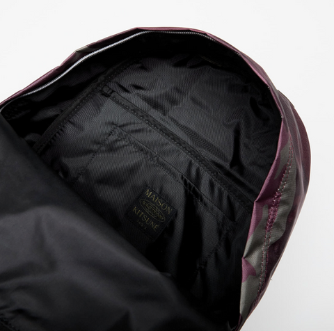 EASTPAK X MAISON KITSUNÉ PADDED BACKPACK MERLOT/CAMO