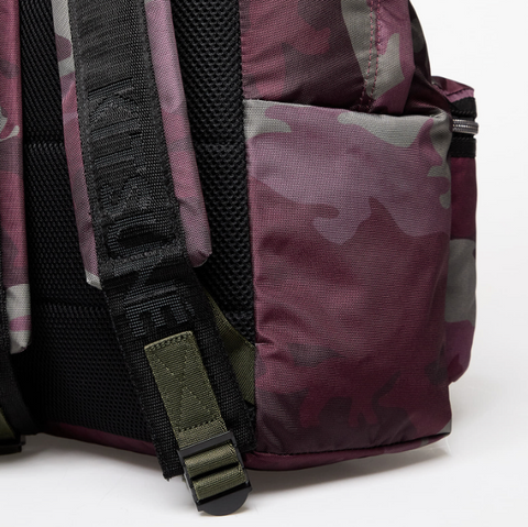 EASTPAK X MAISON KITSUNÉ PADDED BACKPACK MERLOT/CAMO