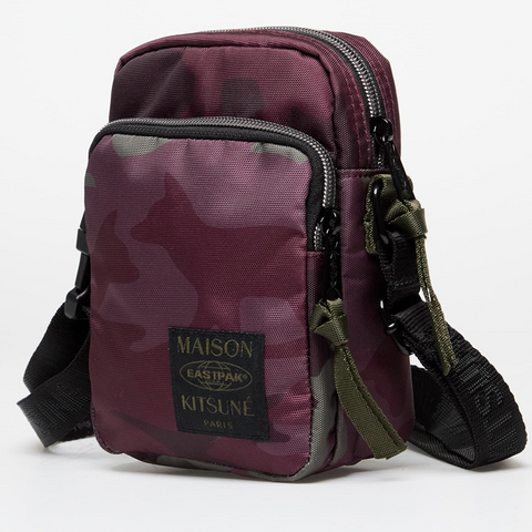 EASTPAK X MAISON KITSUNÉ SHOULDER BAG MERLOT/CAMO