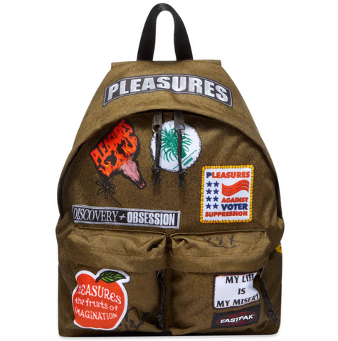 EASTPAK X PLEASURES PADDED KHAKI BACKPACK