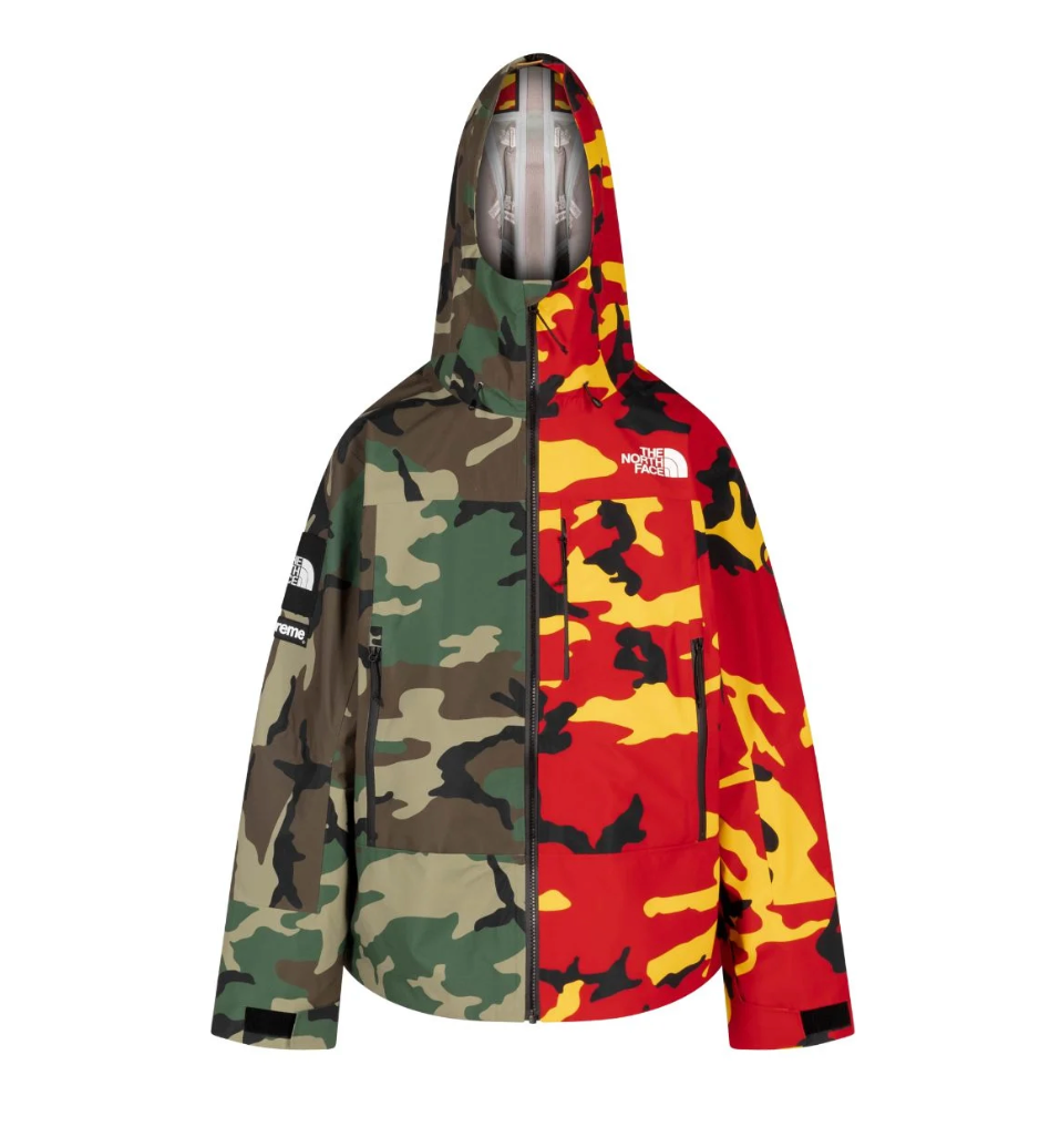 Supreme X The North Face Split Nuptse Camo Shell