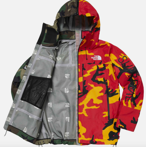 Supreme X The North Face Split Nuptse Camo Shell