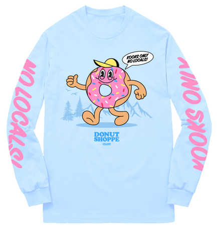 DS Donut Man Long Sleeve T-Shirt Sky Blue