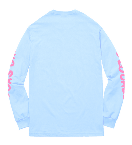 DS Donut Man Long Sleeve T-Shirt Sky Blue