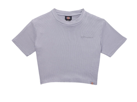 DICKIES Women's Plentywood Cropped T-Shirt ULTIMATE GRAY