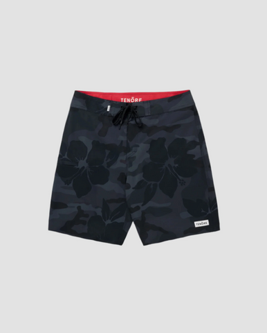 TENORE CLASSIC BOARDSHORT 18.5" - BLACK ALHOA CAMO