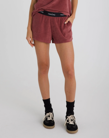 TENORE TERRY SHORT ROSE BROWN - WOMEN