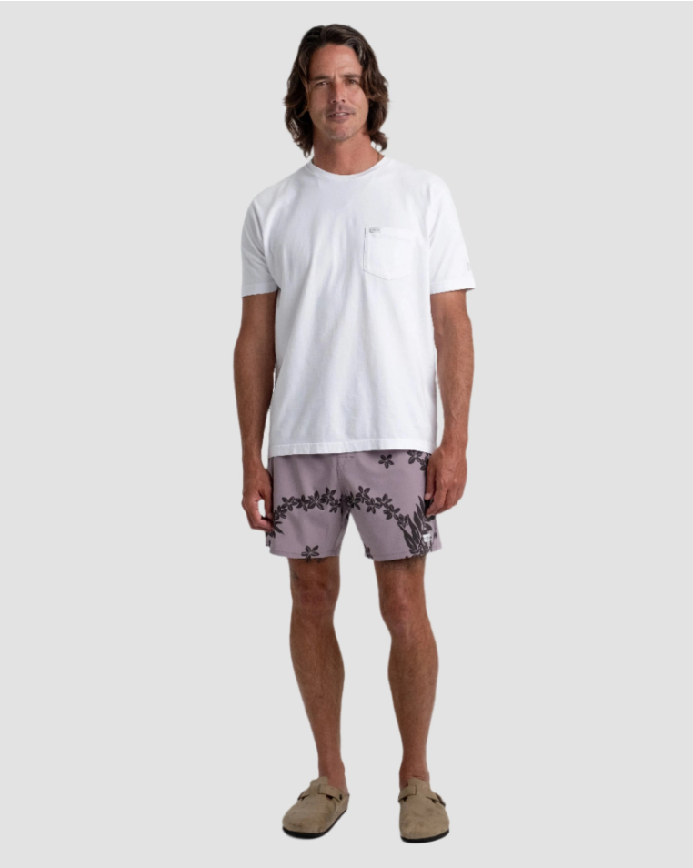 TENORE PRINTED DAY BOARD SHORT - ZINC