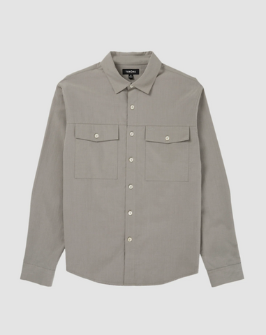 TENORE UTILITY SHIRT LONG SLEEVE - VETIVER