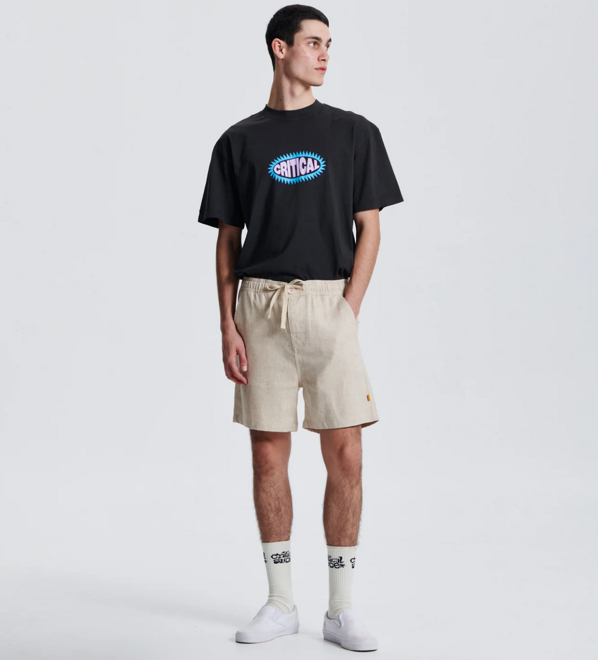 Critical Slde Cruiser Linen Short - Ecru