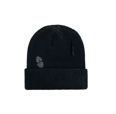 Souvenir Two Tone Rib Beanie - Black
