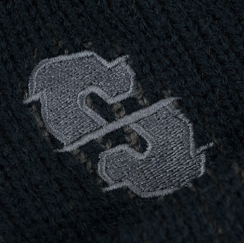 Souvenir Two Tone Rib Beanie - Black