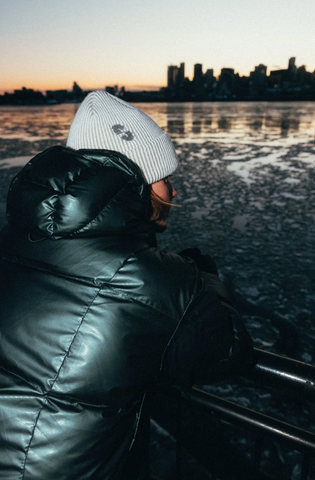 Souvenir Two Tone Rib Beanie - Marshmallow